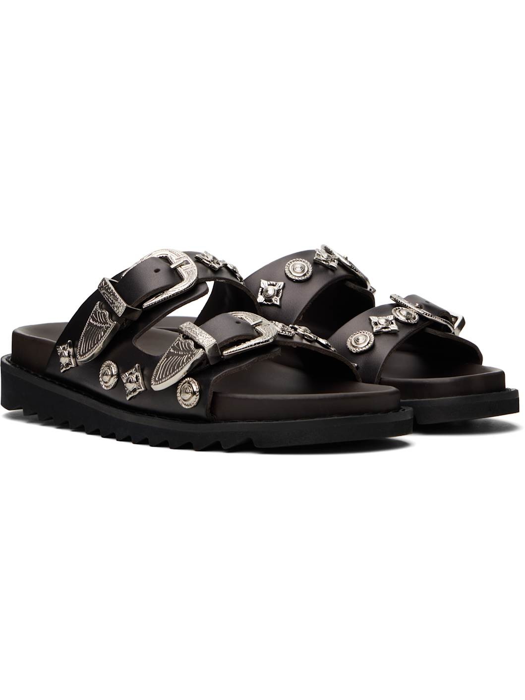 SSENSE Exclusive Black Buckle Sandals - 4