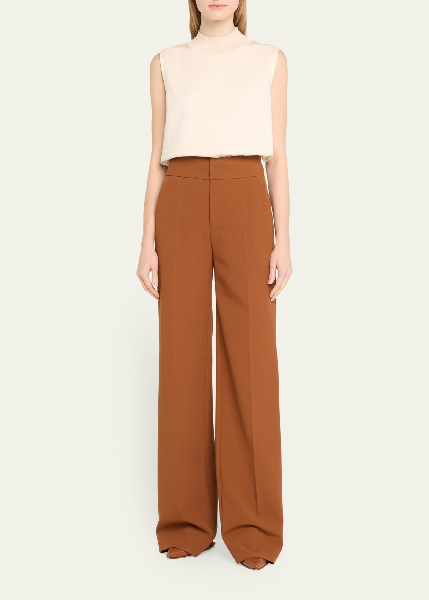 Relaxed Wide-Leg Trousers - 2