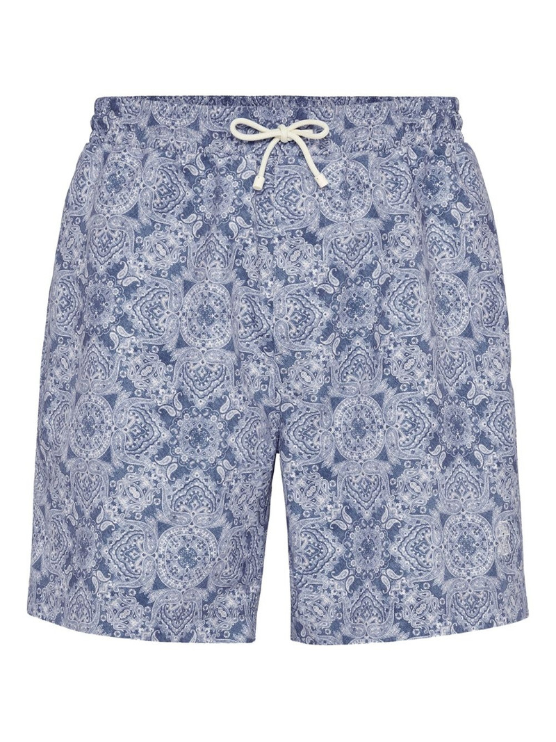patterned swim shorts 1