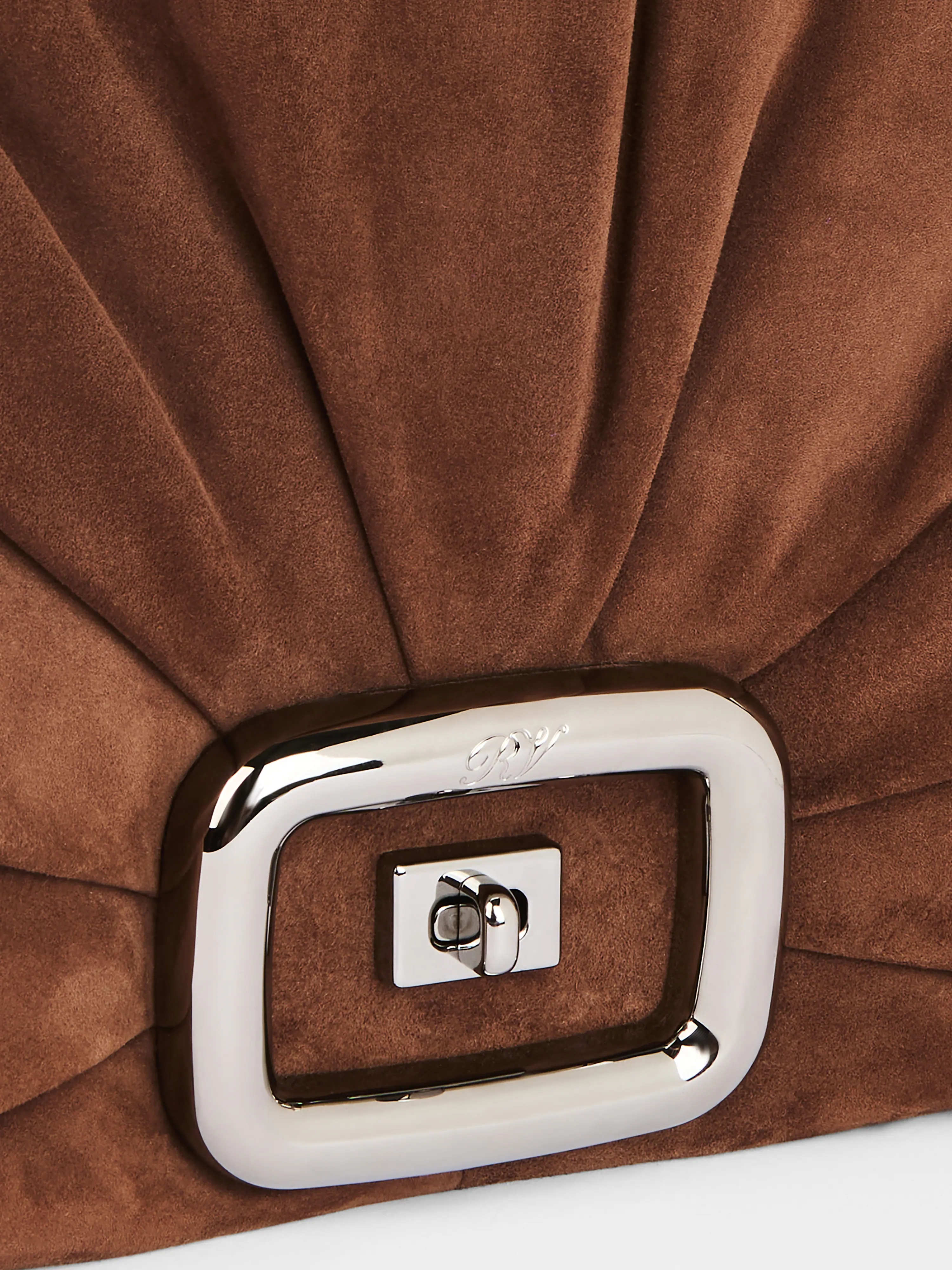 Viv' Choc Large Bag in suede - 6