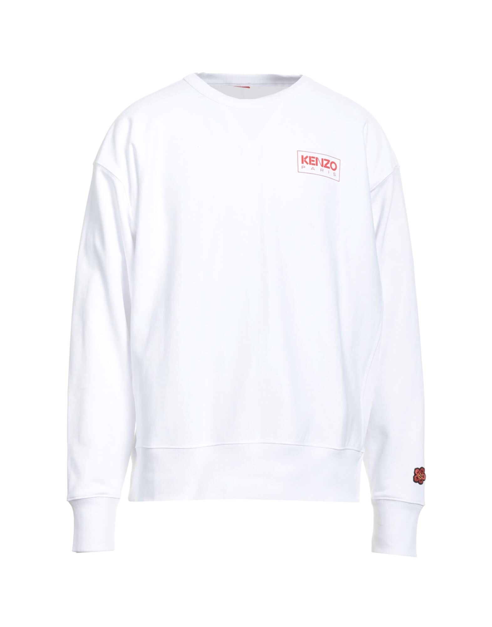 KENZO White Men's Sweatshirt yoox REVERSIBLE