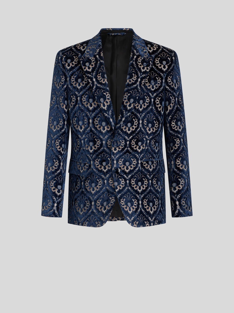 VELVET JACQUARD JACKET - 1