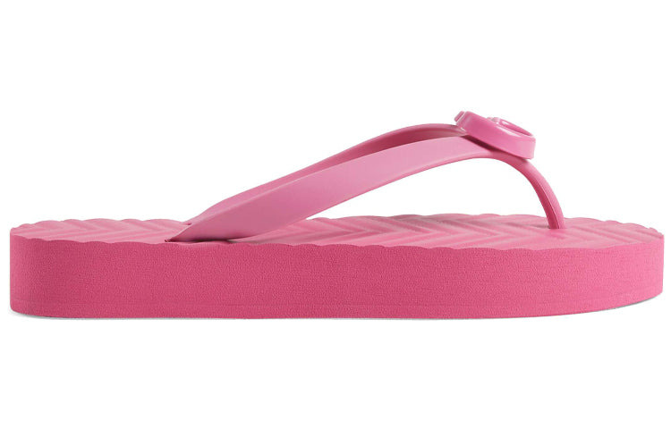 (WMNS) Gucci Chevron Thong Sandal 'Pink' 655463-J8710-5609 - 2