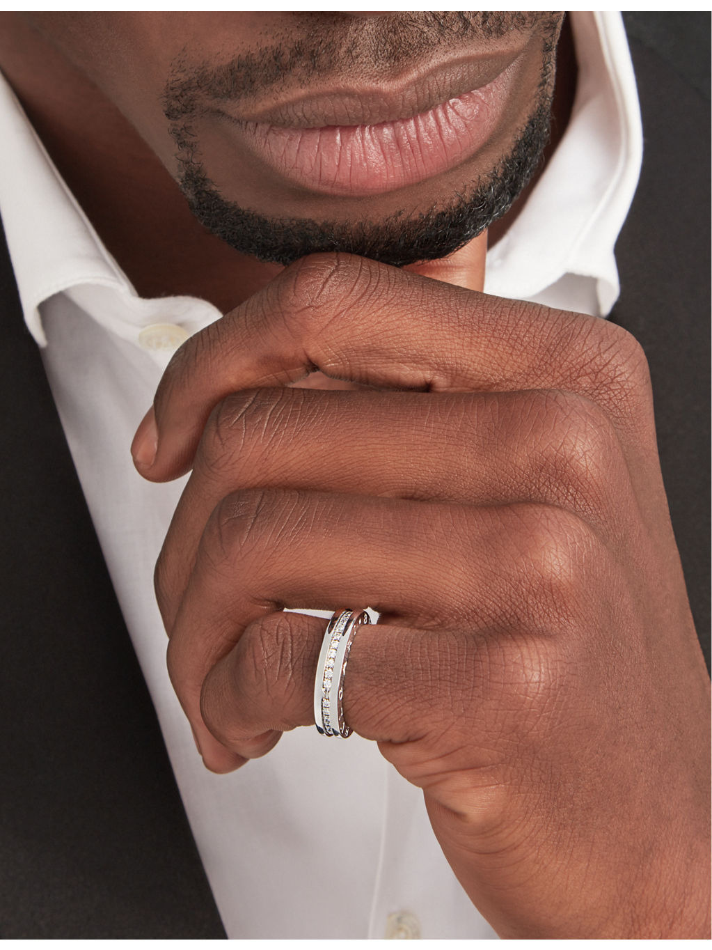 B.zero1 one-band 18ct white-gold and 0.84ct round-cut diamond ring - 6