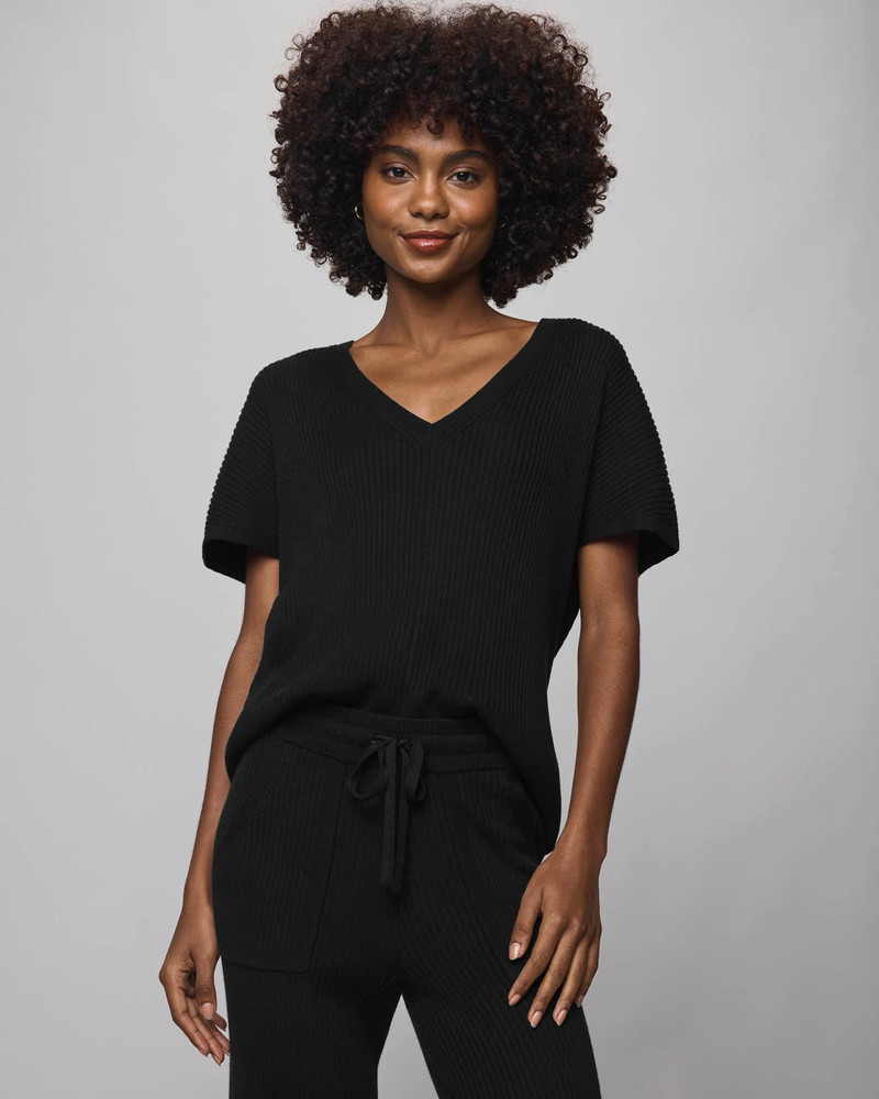 Georgie Cashblend Short Sleeve Sweater 1