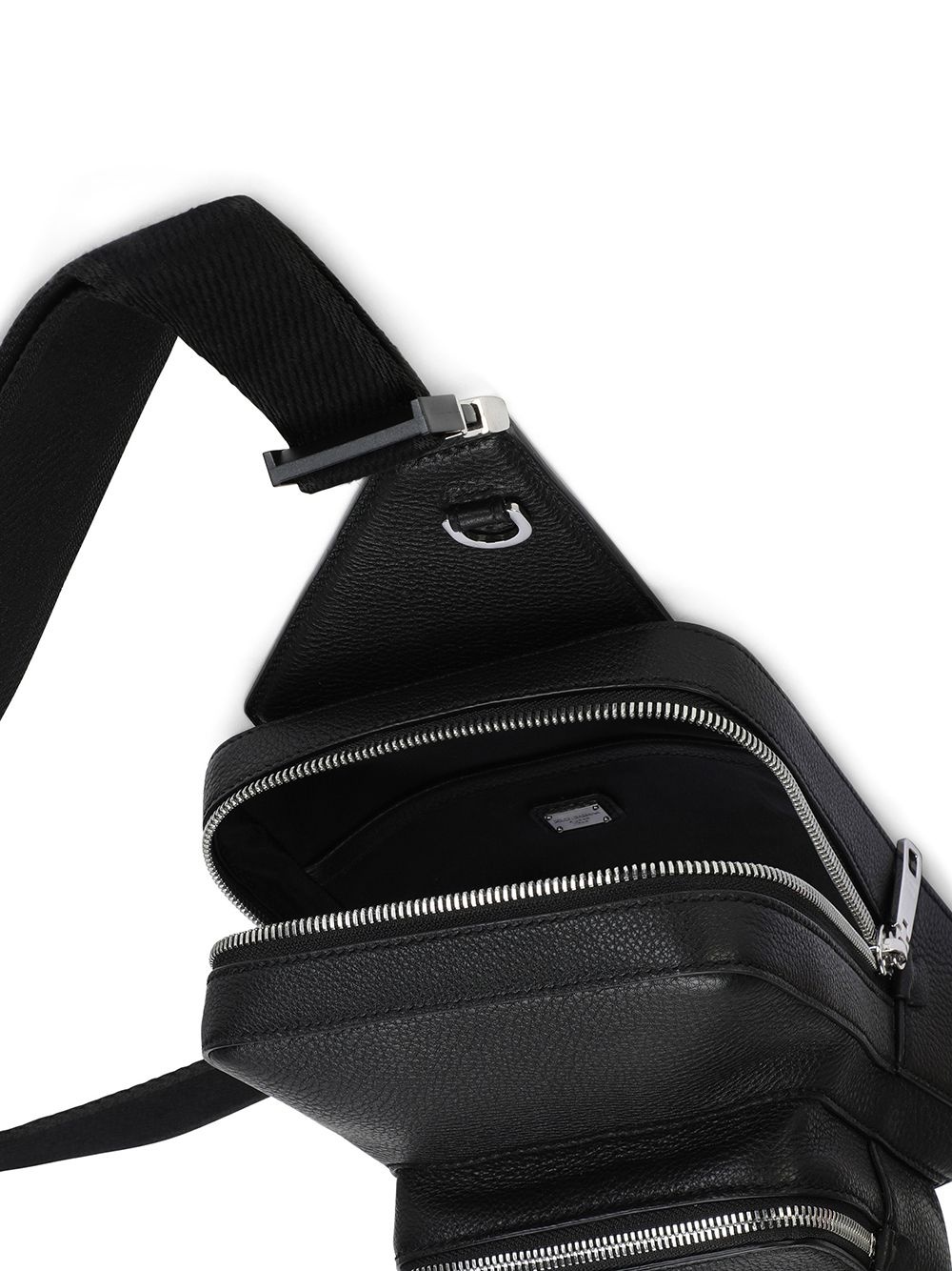 zip-around leather belt bag - 4