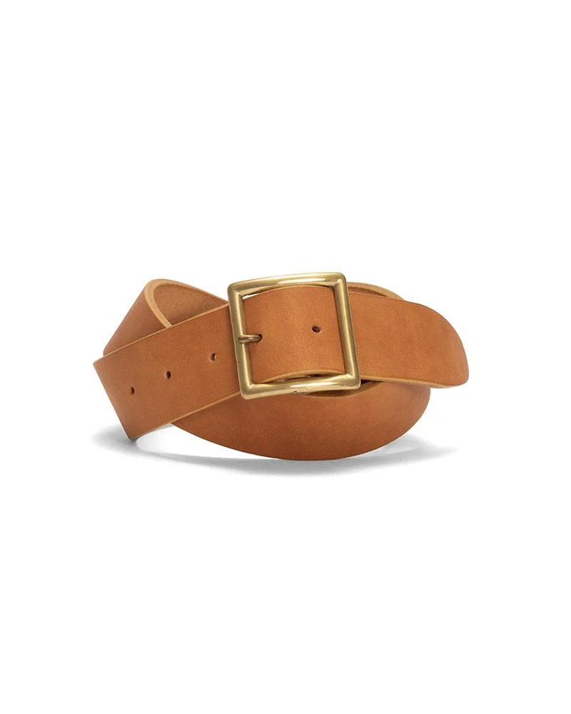PLAIN BELT 40MM LT.BROWN - 1