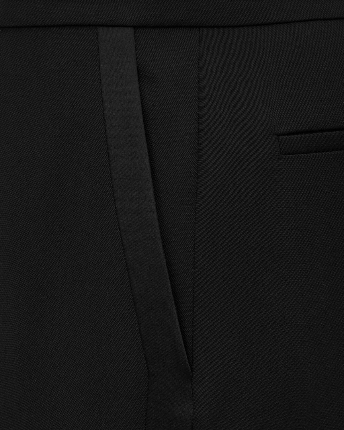 WIDE-LEG TUXEDO PANTS IN GRAIN DE POUDRE - 3