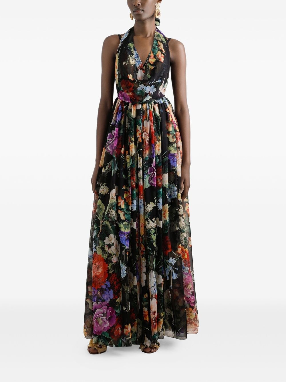 floral-print maxi dress - 2