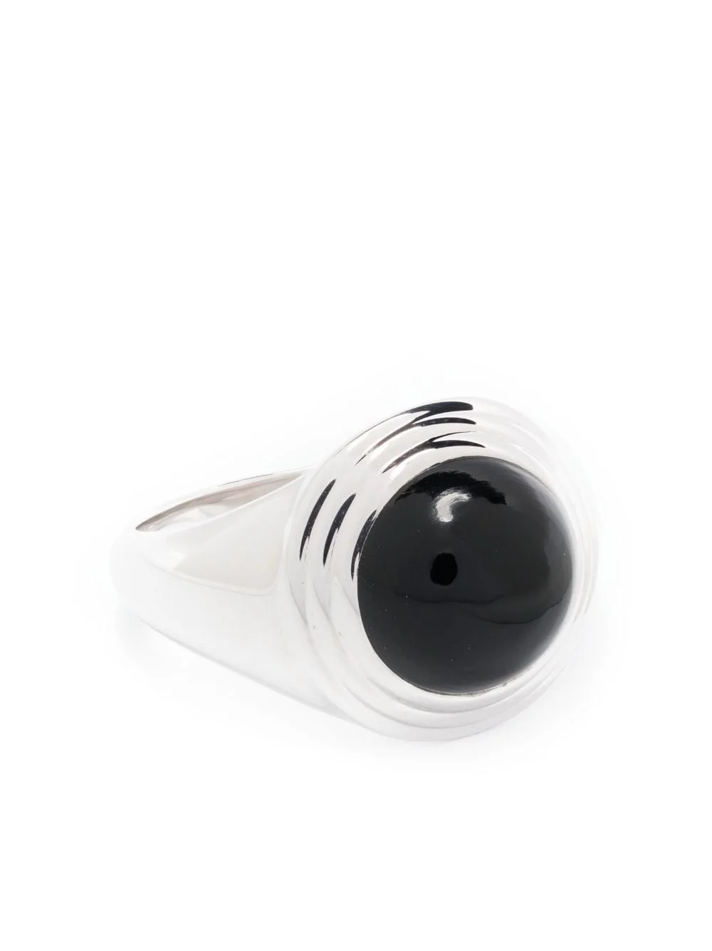 Sphere ridge onyx ring - 1