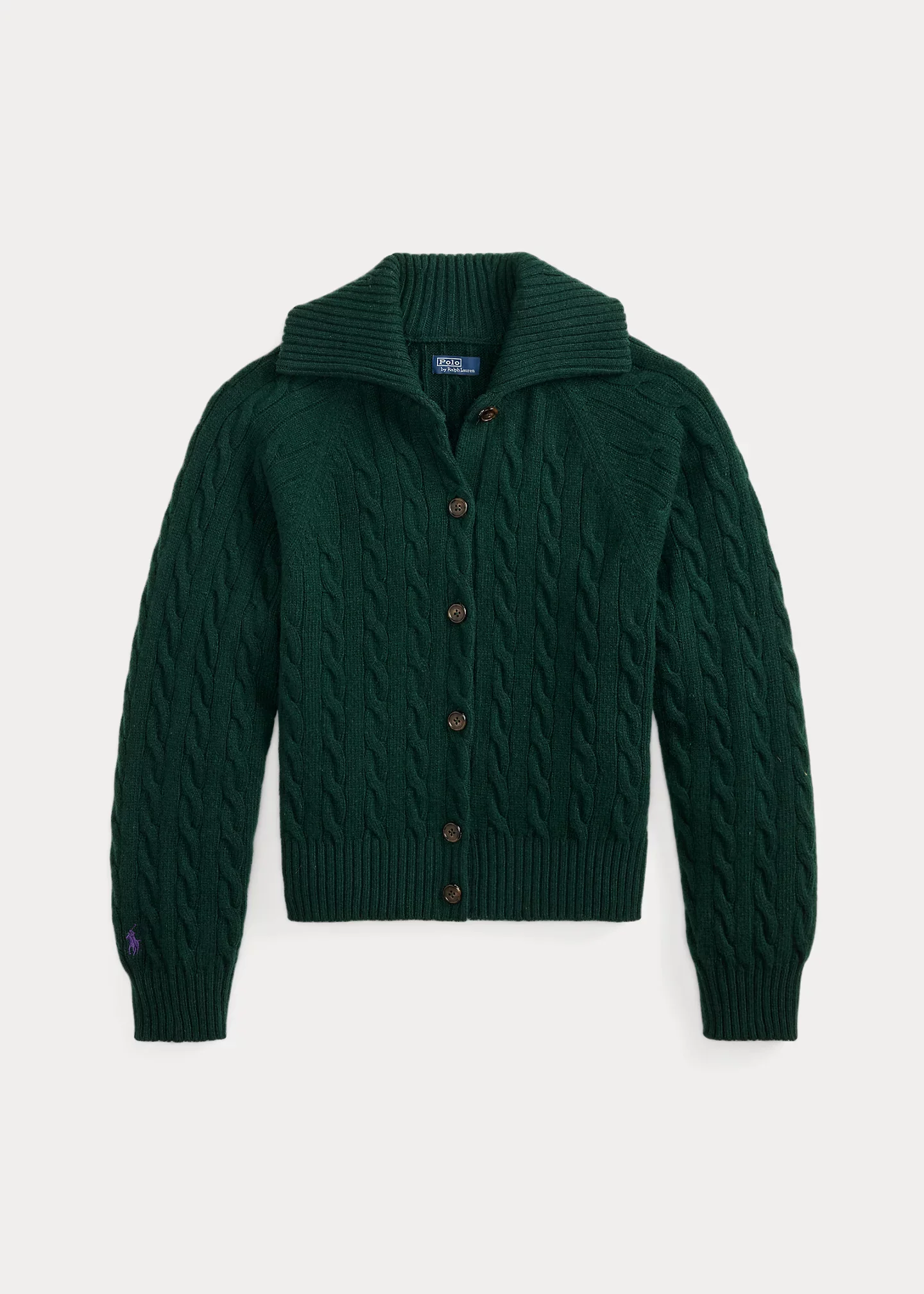 Cable-Knit Wool-Cashmere Jacket - 1