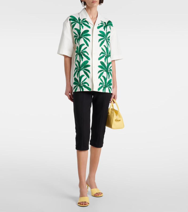 JACQUEMUS Jean printed cotton shirt outlook