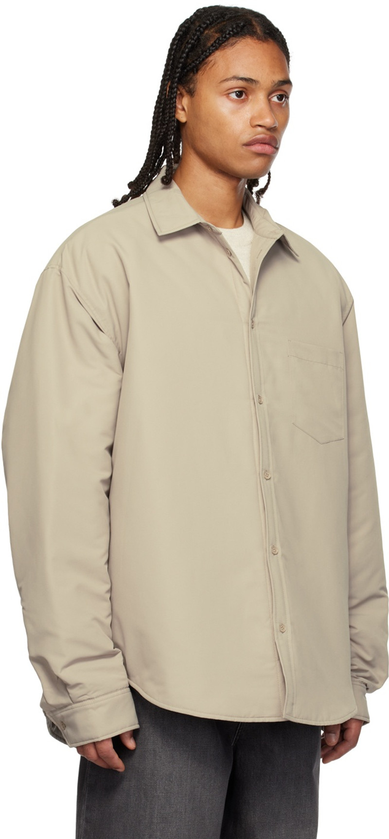 The Frankie Shop Beige Maine Jacket outlook