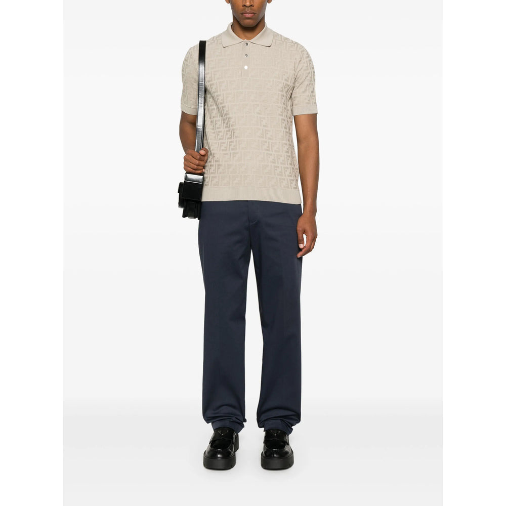 Fendi Neutrals Polo Shirts Men - 3