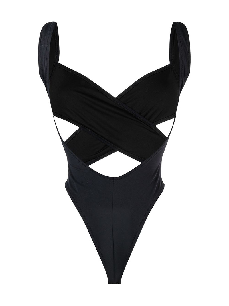 Reina Olga Exotica criss-cross swimsuit outlook