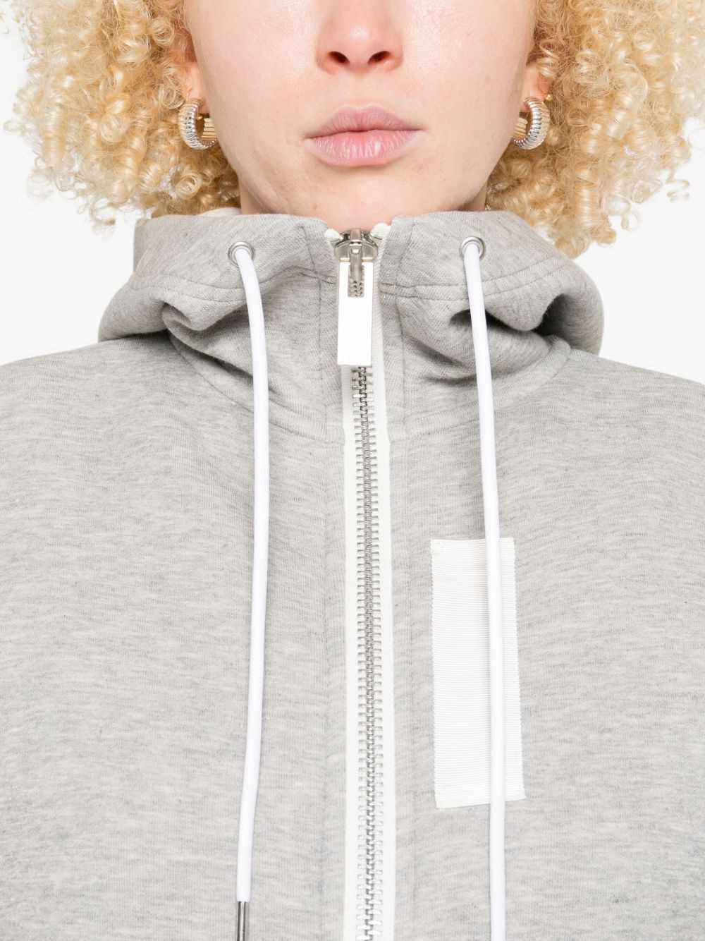 Sacai Women Cotton And Nylon Hoodie - 3