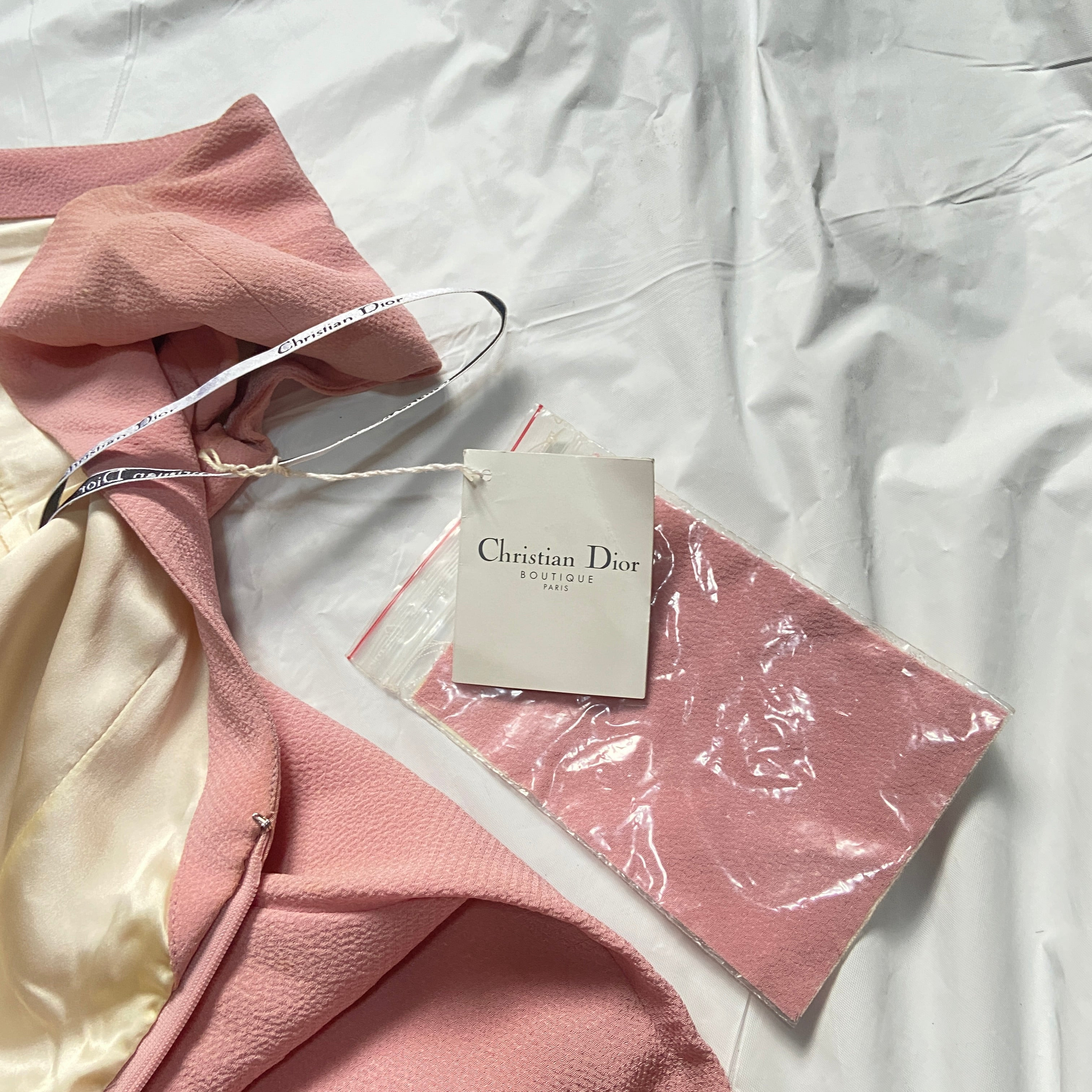 Christian dior Galliano ss99 plunging back pop pink dress - 13