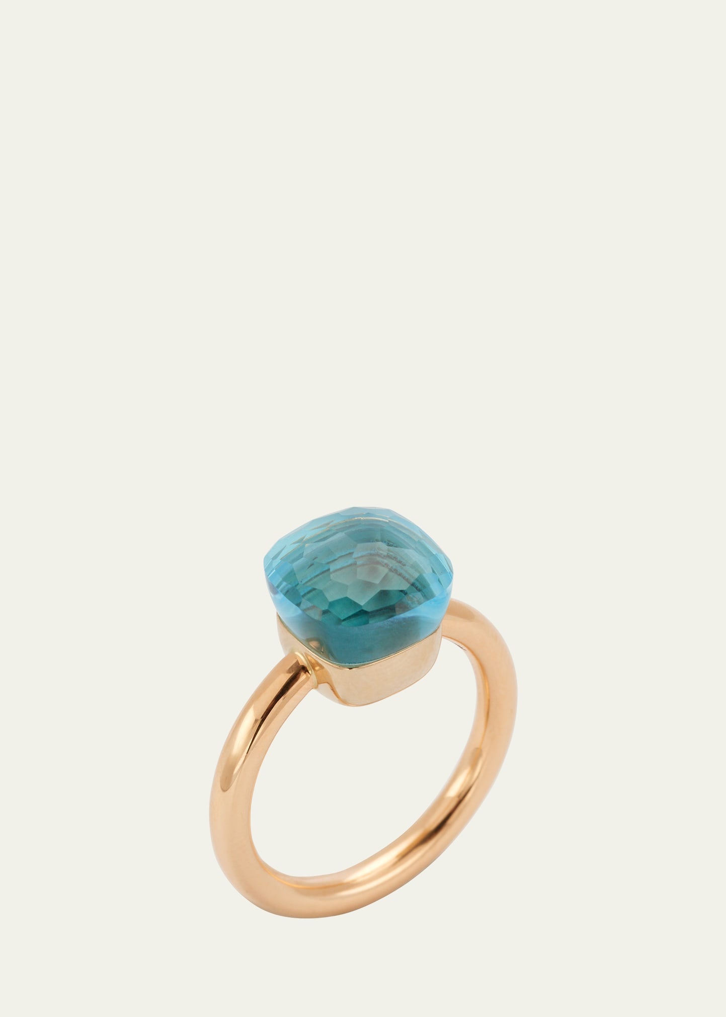 Nudo Classic 18k Gold Ring with Blue Topaz - 3