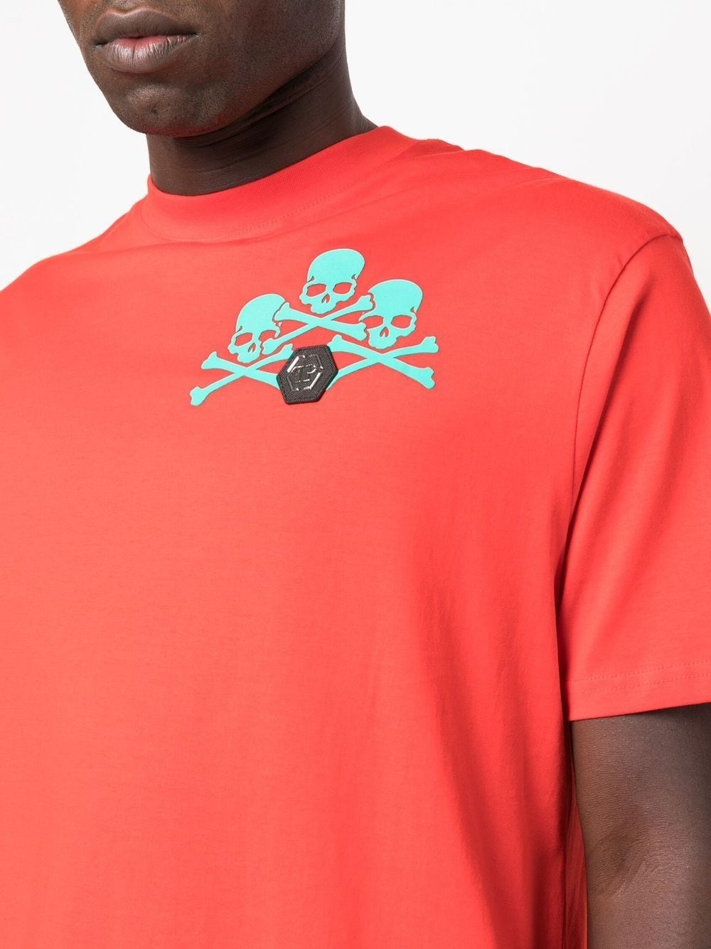 skull-print detail T-shirt - 5