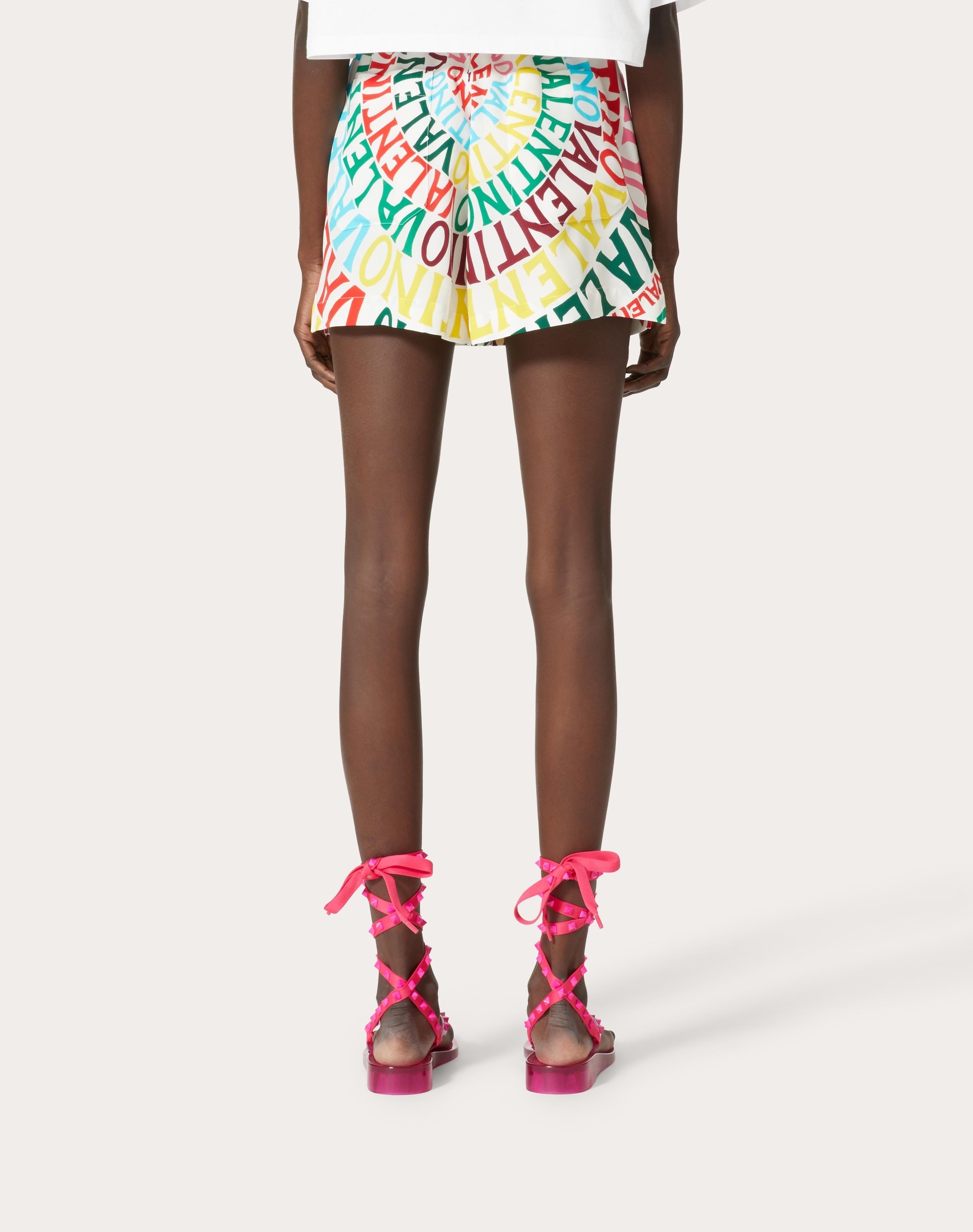 VALENTINO LOOP SHORTS IN CREPE DE CHINE - 4