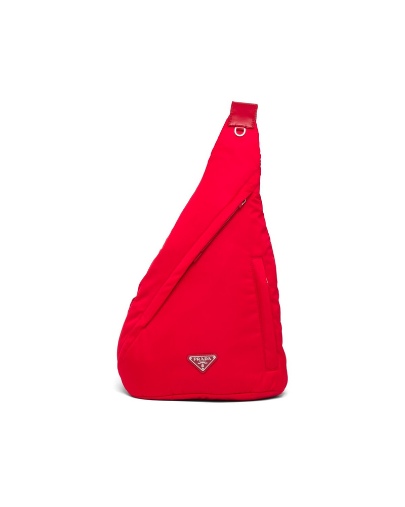 Re-Nylon and leather backpack 1