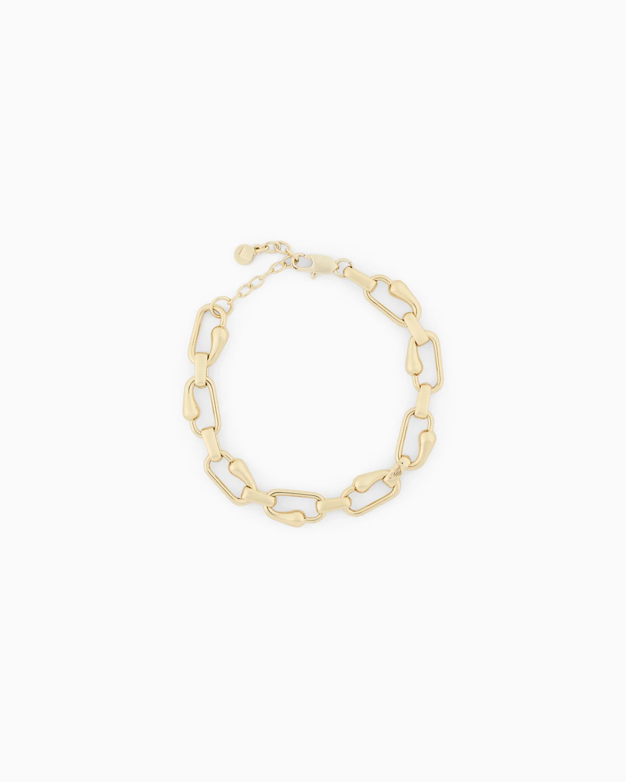 GOLD-TONE BRASS CHAIN BRACELET - 1