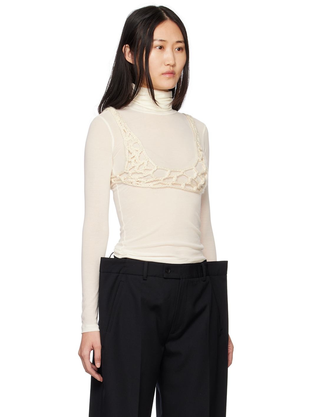 Off-White Net Bra Turtleneck - 2