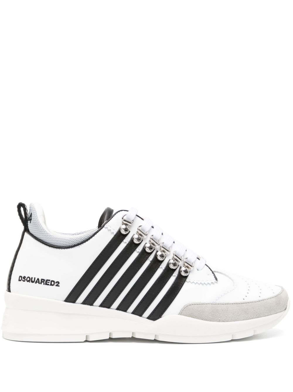 Legendary striped leather sneakers - 1
