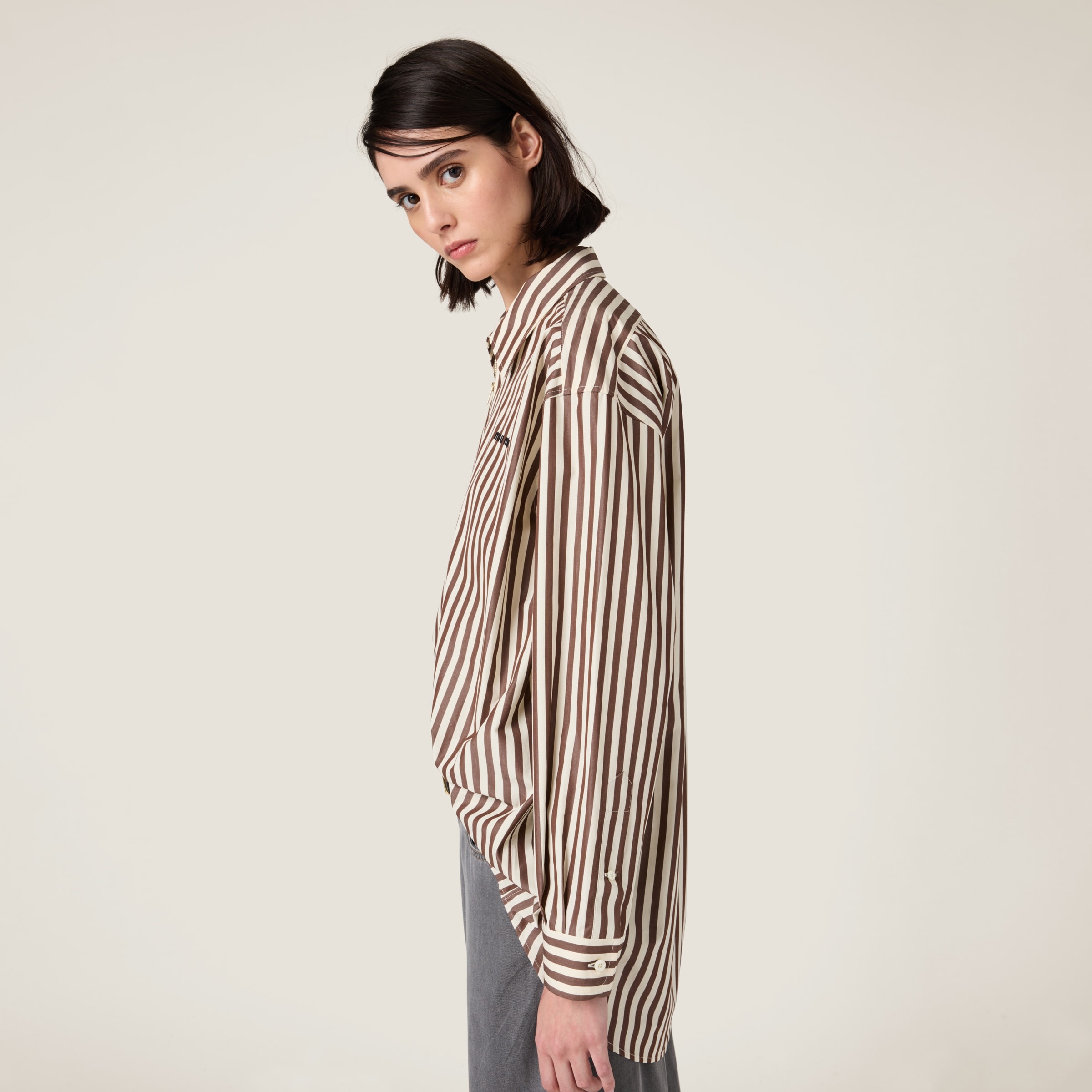 Striped poplin shirt - 5