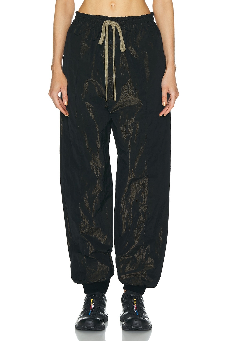 Wrinkled Polyester Pintuck Sweatpant - 1