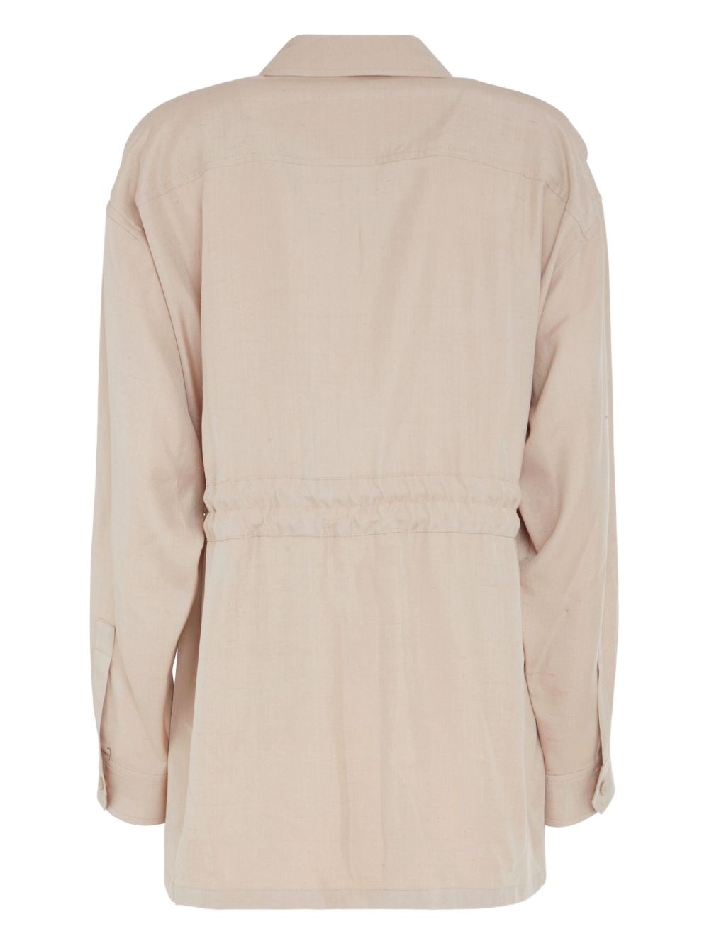 drawstring-waist jacket - 5