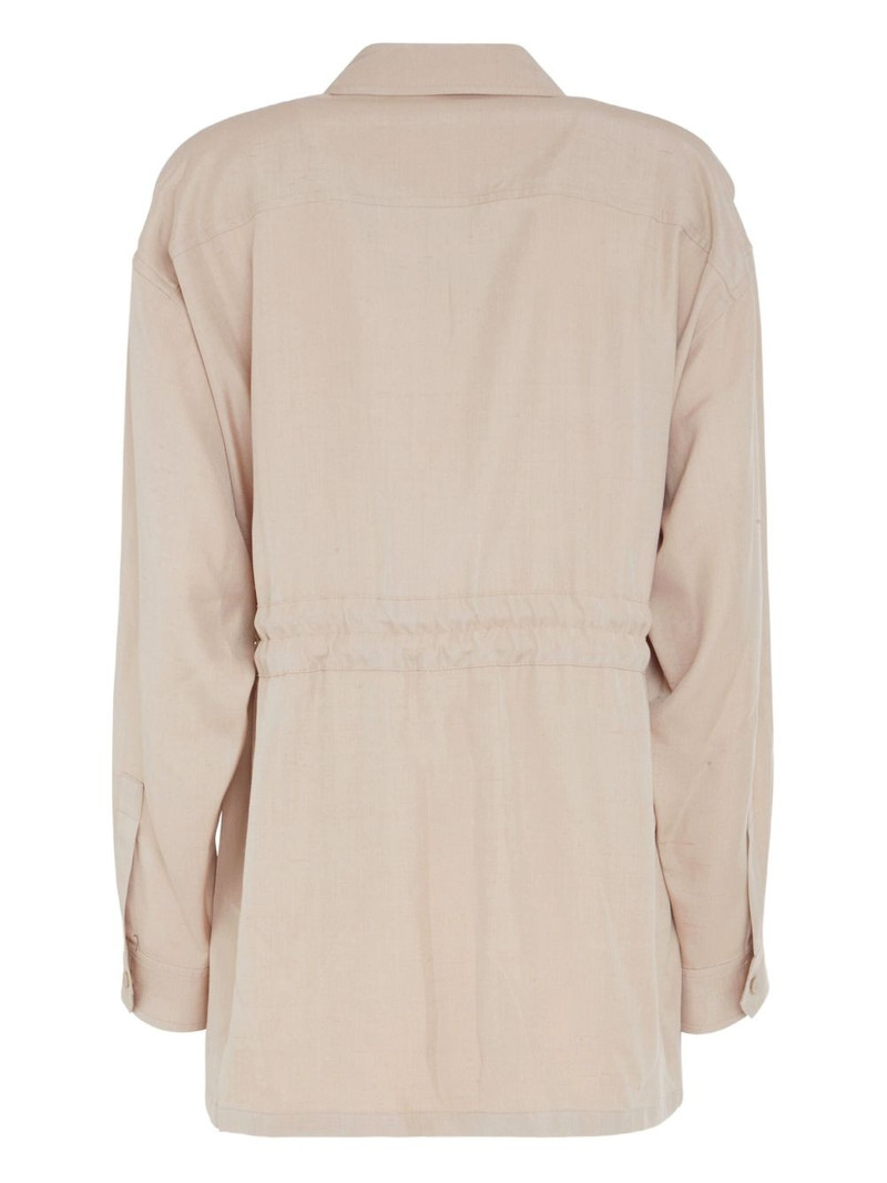 drawstring-waist jacket 5