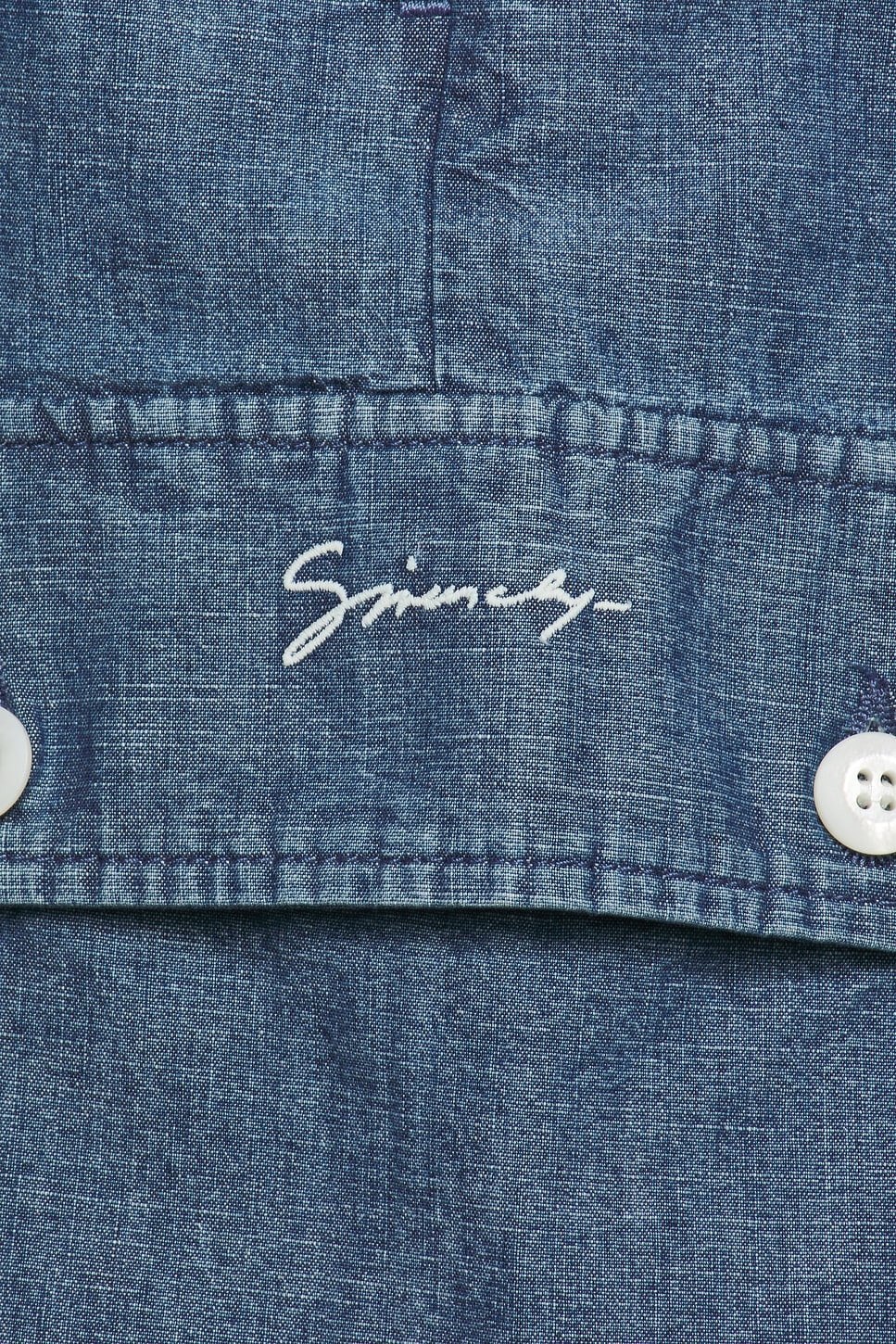 Chambray Cargo Shorts - 5