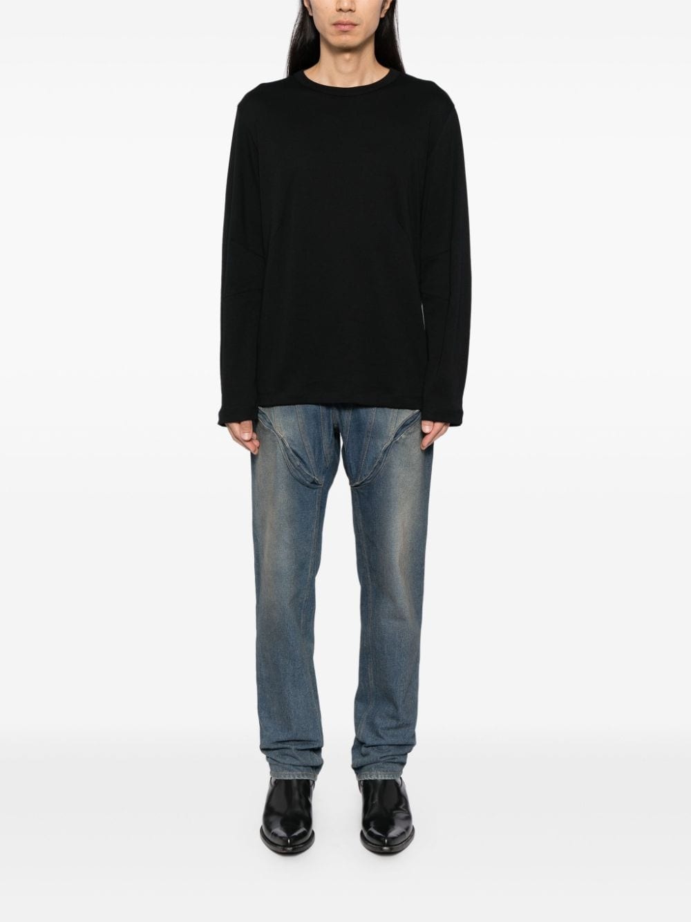 logo-print long-sleeved T-shirt - 2