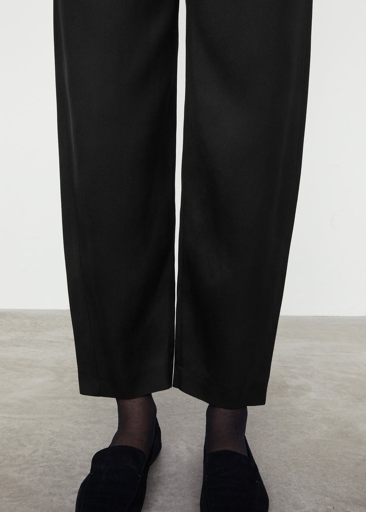 Twisted seam cotton wool trousers - 6