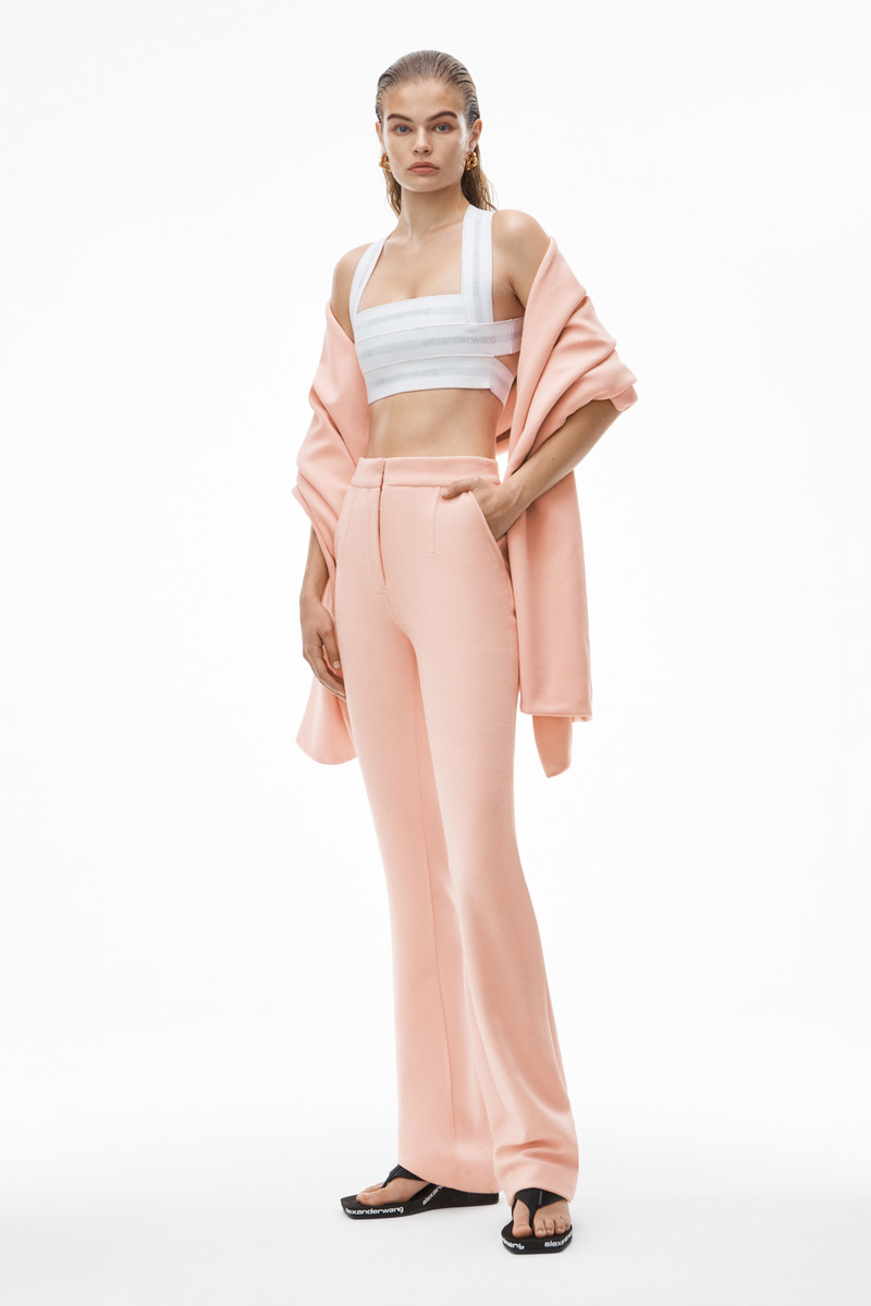 Alexander Wang STACKED PANT IN VELOUR TAILORING outlook