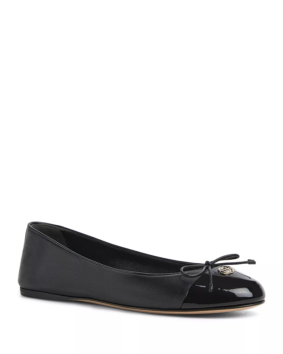 Women's New Marmont GG Leather Ballet Flats - 1