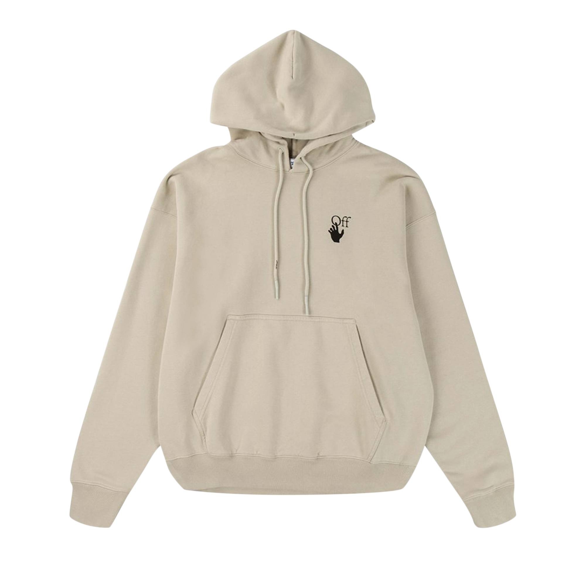 Off-White Bubble Arrow Skate Hoodie 'Abbey Stone' - 1