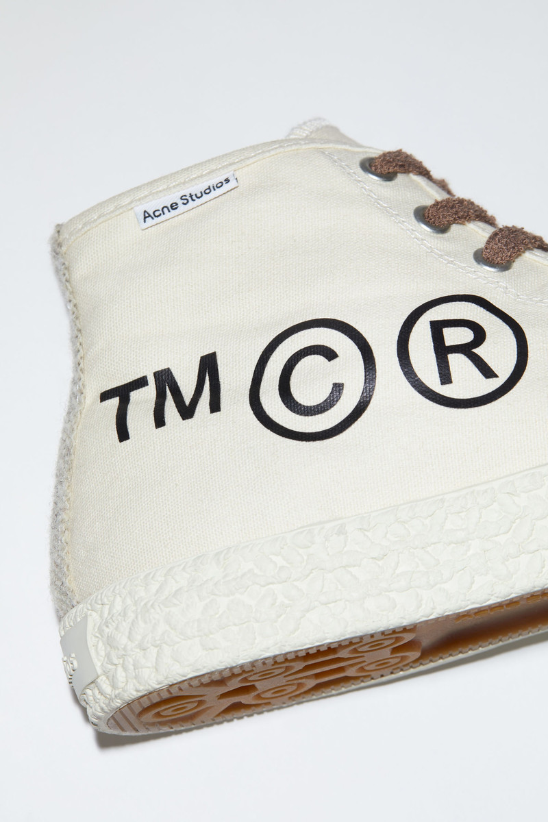 Canvas sneakers - Off white/off white 5