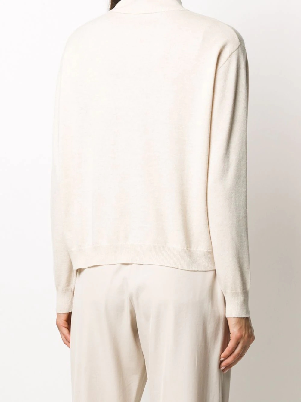 mock neck knitted jumper - 4