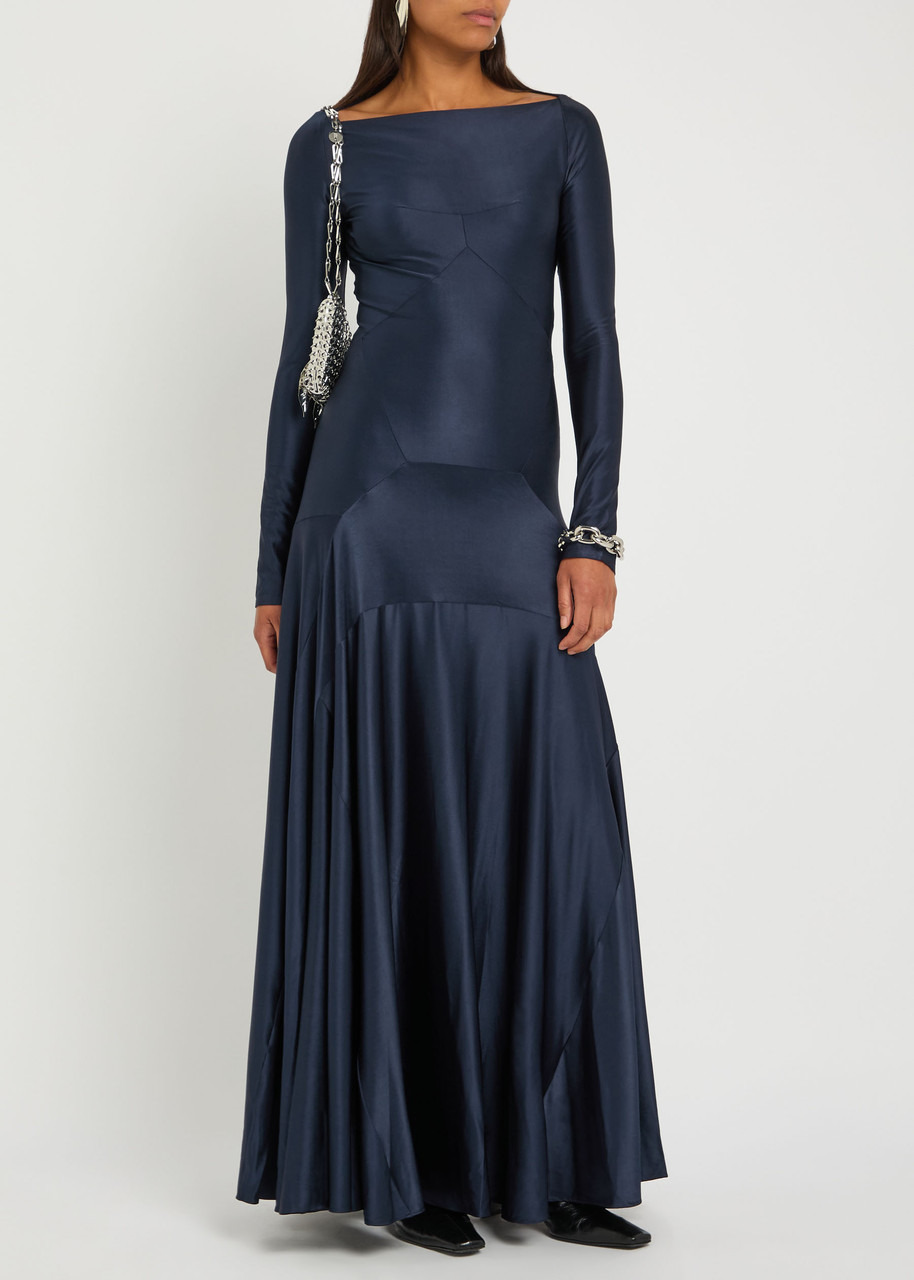 Rabanne Satin-jersey Maxi Dress - 4