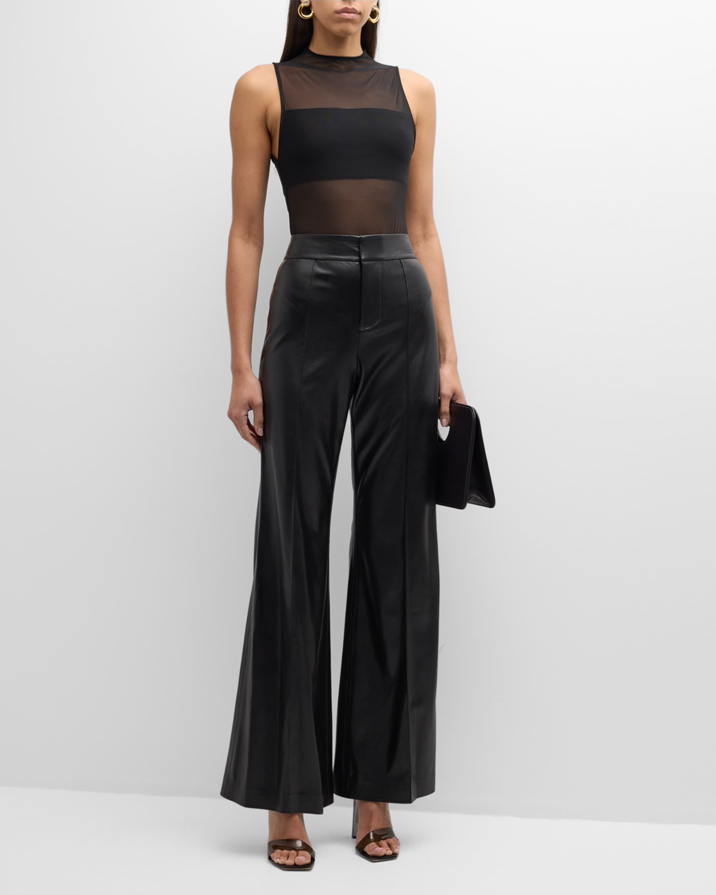 Dylan High-Waist Faux-Leather Pants - 4