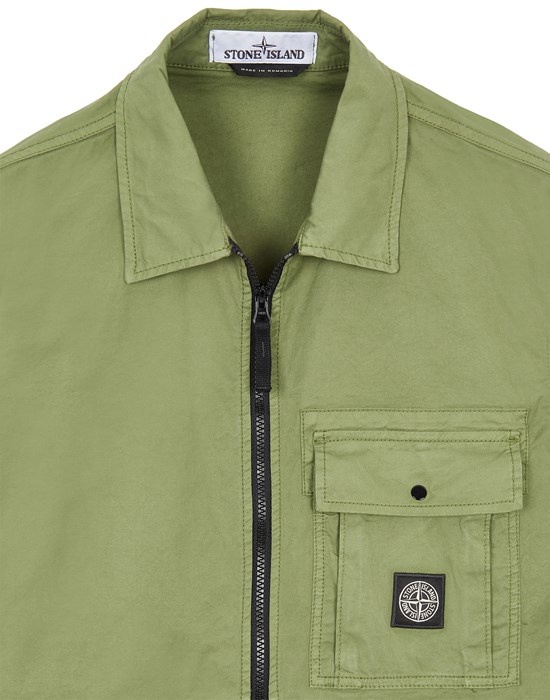 10419  SUPIMA® COTTON TWILL STRETCH TC OLIVE GREEN - 3