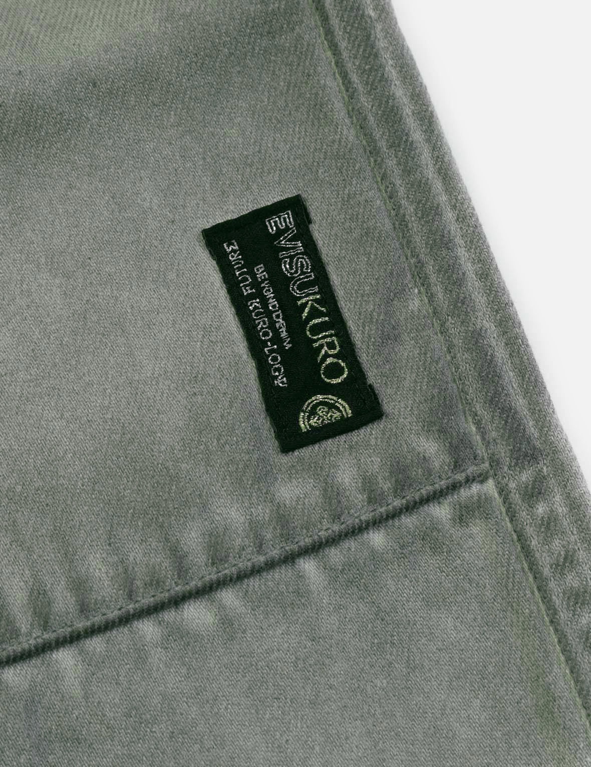 Seagull Embroidery Garment Dye Denim Pants - 10