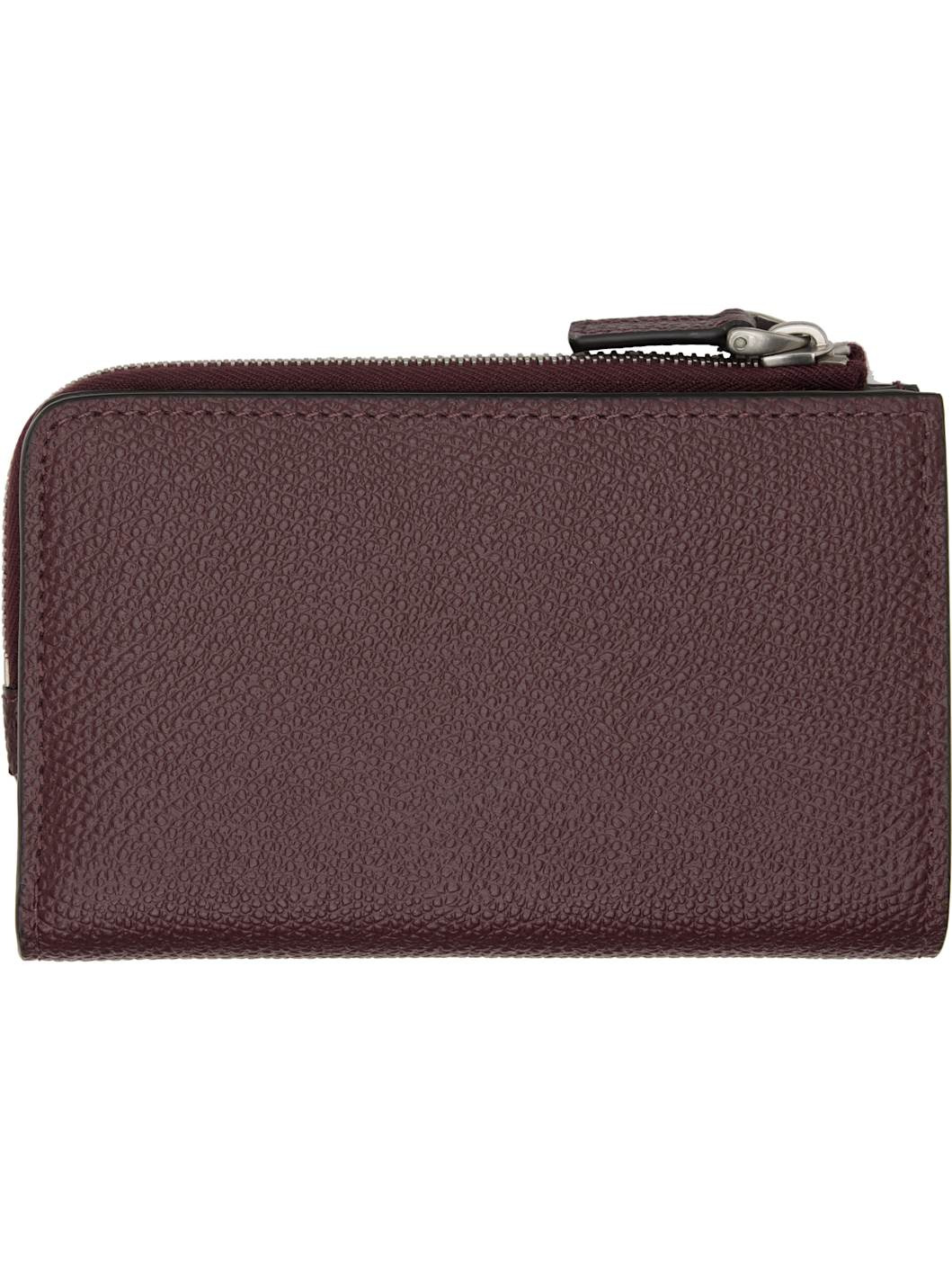 Burgundy VLogo Signature Compact Wallet - 2