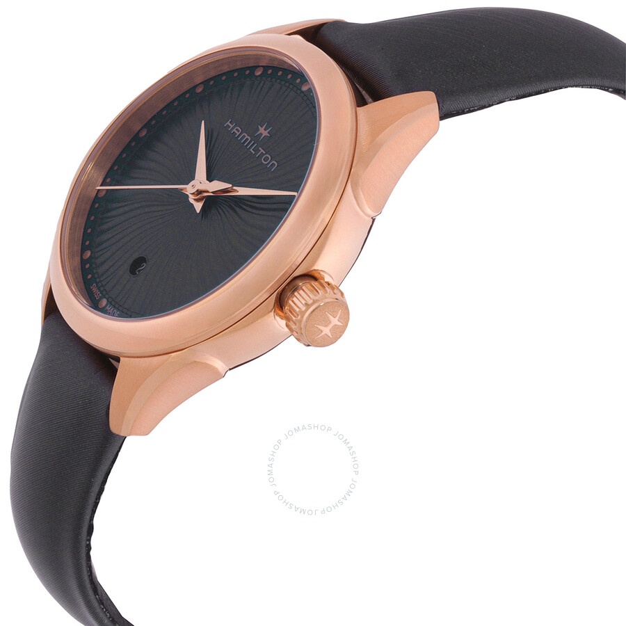 Hamilton - Hamilton Jazzmaster Quartz Black Dial Ladies Watch H32201430 - 2