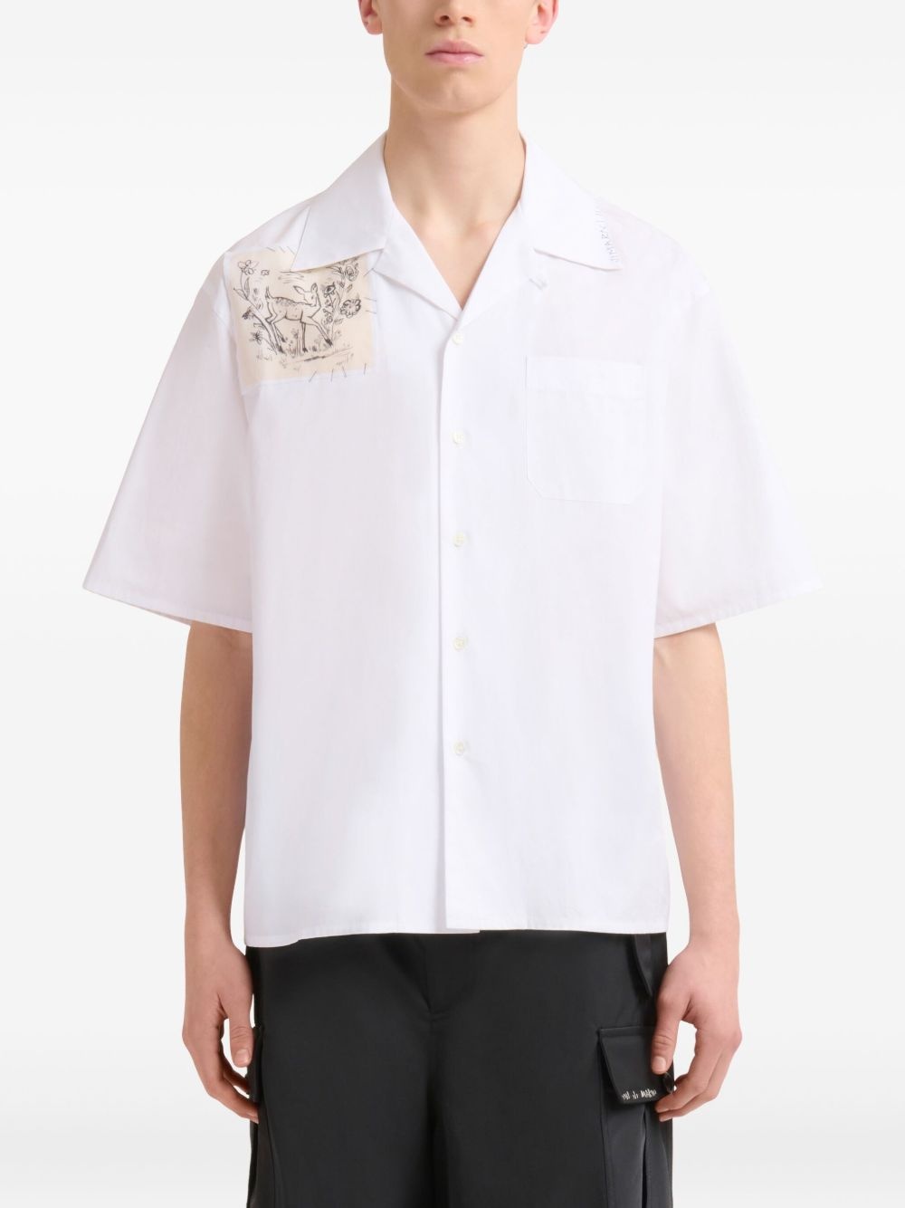 patch-detail shirt - 2