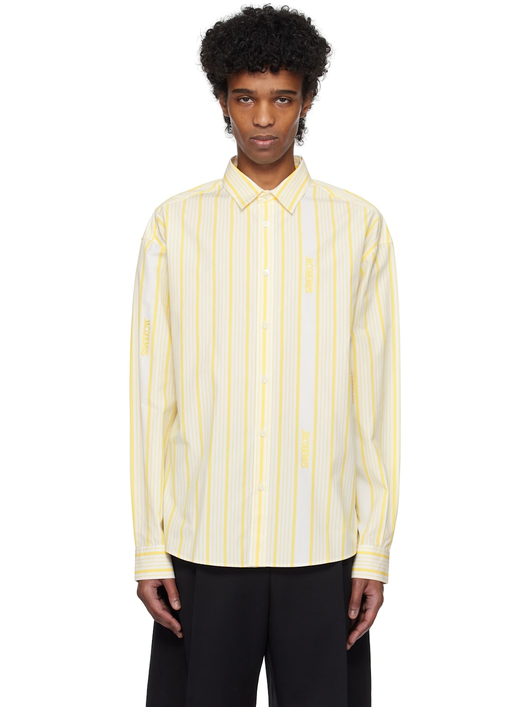Yellow & White 'The Simon' Shirt - 1