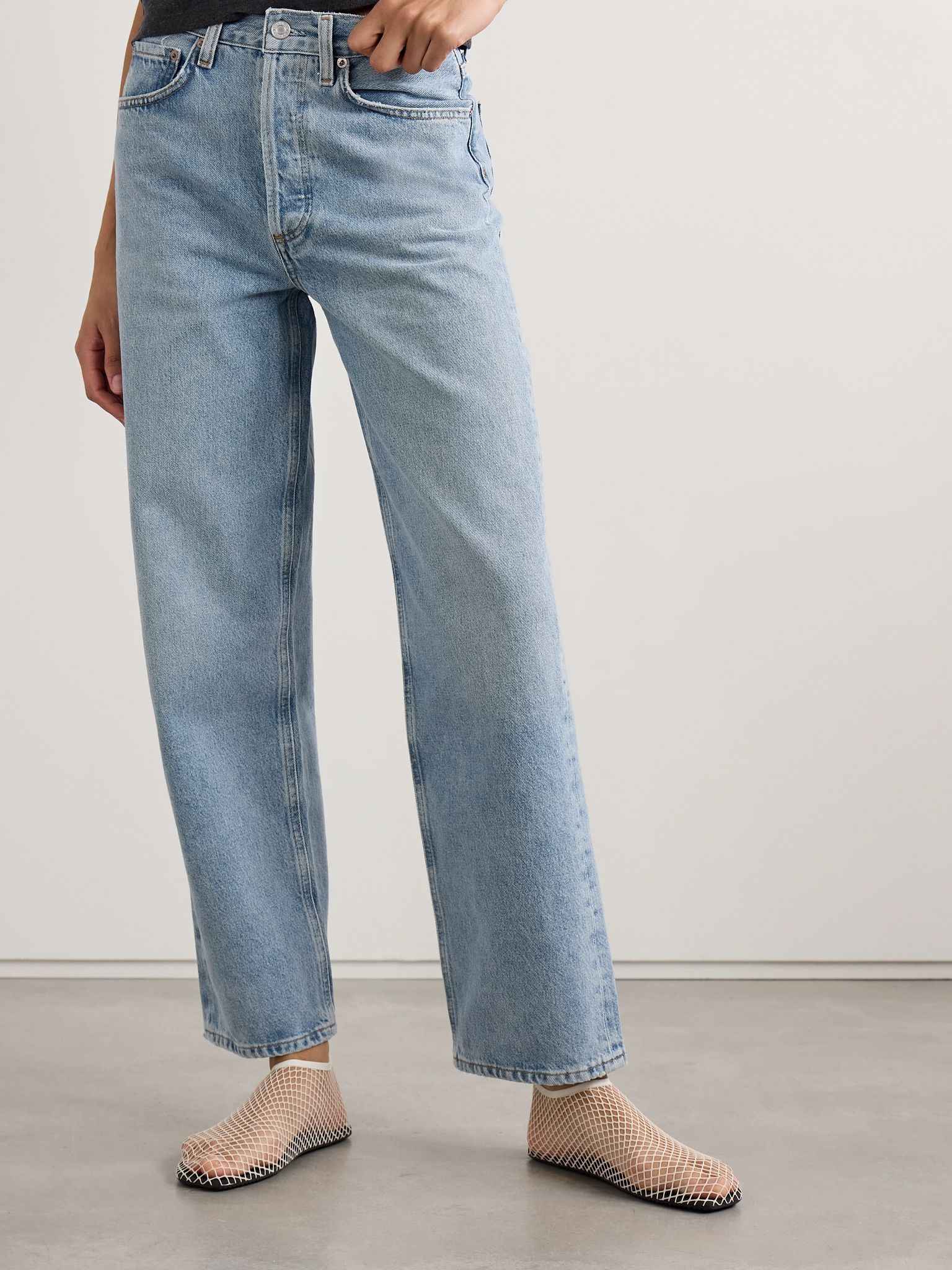 Henson mid-rise straight-leg jeans Light denim - 3