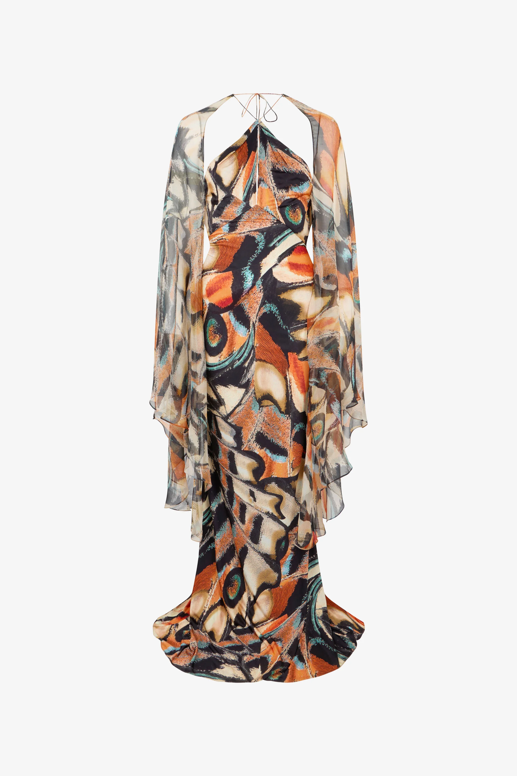 Butterfly Print Dress - 1